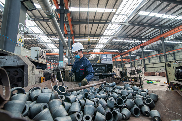 雅安网架配件-锥头加工车间